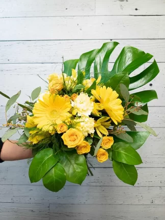 Bouquet de fleurs - Le jaune rayonnant
