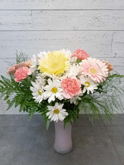 Bouquet de fleurs - Le simple pastel