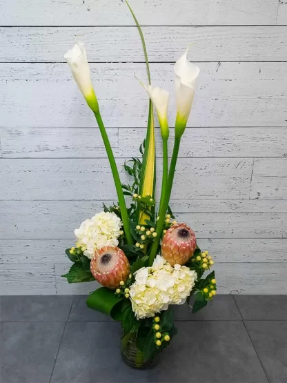 Bouquet champêtre - Élan de calla