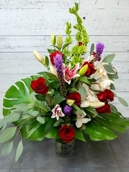 Bouquet d'orchidée - Fleurs assorties et cymbidium