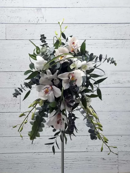 Bouquet de la marié - Cascade orchidée et verdure