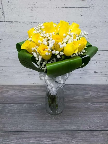 Bouquet de mariée - Rose jaune